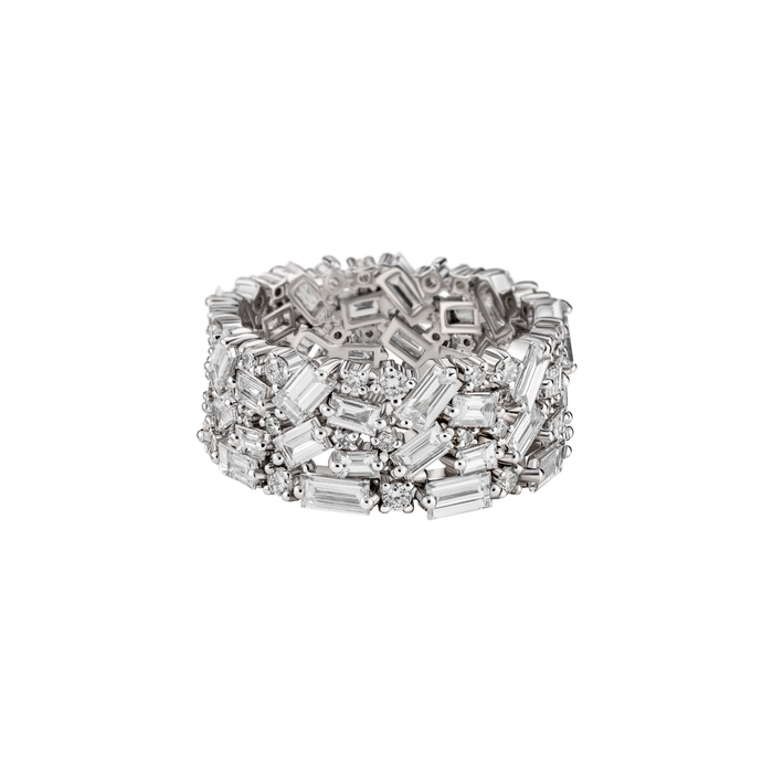 Diamond Mosaic Statement Ring